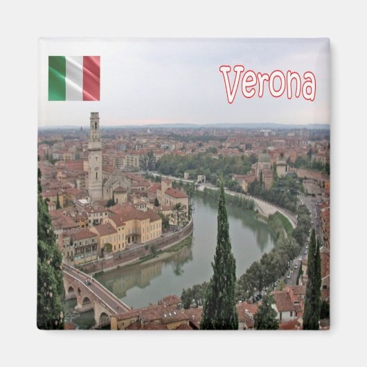 VNT082 VERONA, Veneto, Italië, Fridge Magneet (Voorkant)