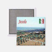 VNT112 JESOLO Beach, Veneto, Italië, Fridge Magneet (Voorkant / Achterkant)