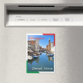 VNT116 CHIOGGIA, Canal Vena, Veneto, Italy, Fridge Magneet (Insitu (Vaatwasser))