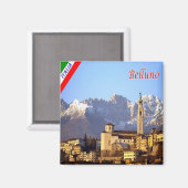 VNT122 BELLUNO, Belluno Schiara, Italië, Fridge Magneet (Voorkant / Achterkant)