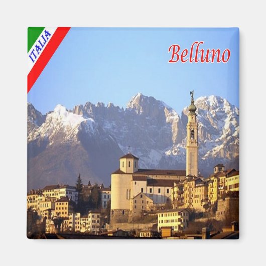 VNT122 BELLUNO, Belluno Schiara, Italië, Fridge Magneet (Voorkant)