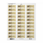 Vntage Vineyard Harvest Scene Antiek Briefkaart Etiket (Full Sheet)