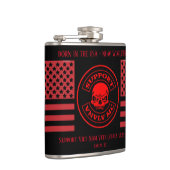 VNVLV MC Worldwide Support Vinyl Wrapped Flask Heupfles (Rechts)