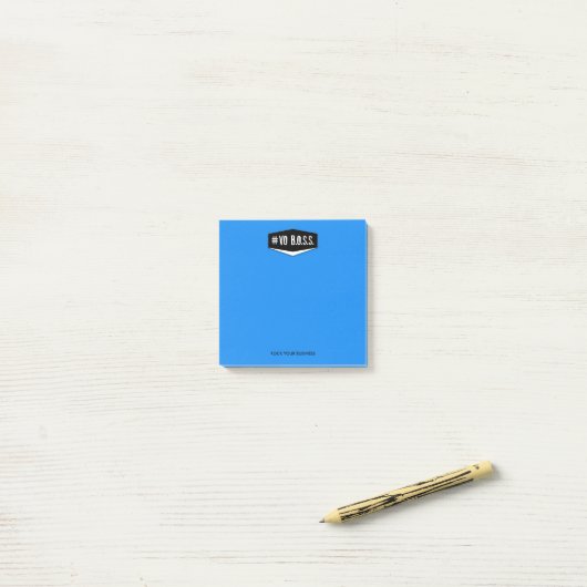 VO BOSS Blue 3 x 3 notities Post-it® Notes (Op bureau)