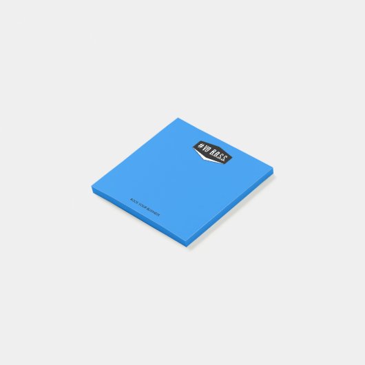 VO BOSS Blue 3 x 3 notities Post-it® Notes (Schuin)