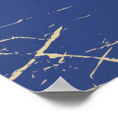 Voar para Rio, Brasil reisposter Blauwe versie Poster (Hoek)