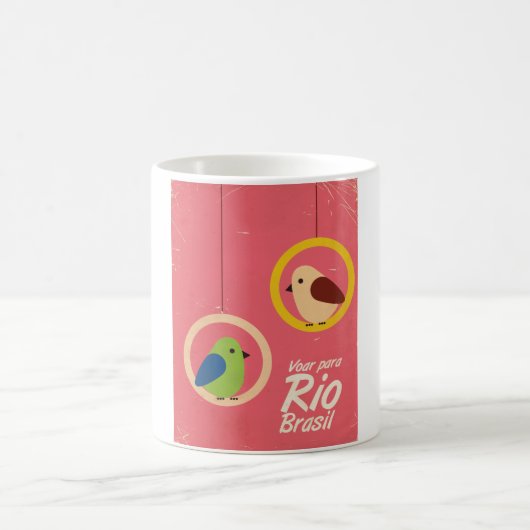 Voar para Rio, Brasil reisposter. Koffiemok (Center)