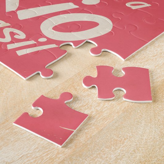 Voar para Rio, Brasil reisposter. Legpuzzel (Zijkant)