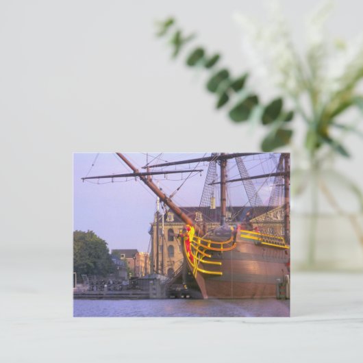 VOC Amsterdam Briefkaart (Staand voorkant)