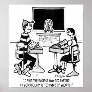 Vocabulair uitbreiden met woorden poster