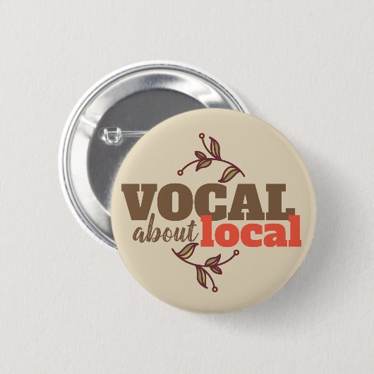 Vocal About Local, knop Ronde Button 5,7 Cm (Voorkant /achterkant)