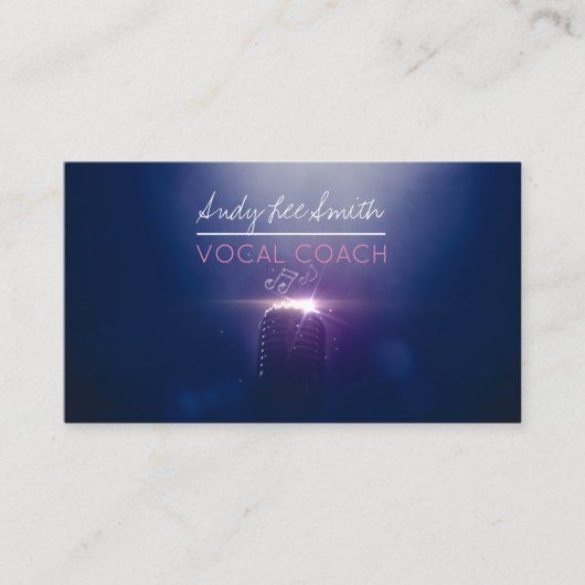 Vocal Coach Singer Visitekaartje (Voorkant)