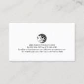 Vocal Coach Singing Lessons Gold Monogram Visitekaartje (Achterkant)