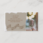 Vocal Coach Visitekaartje (Achterkant)