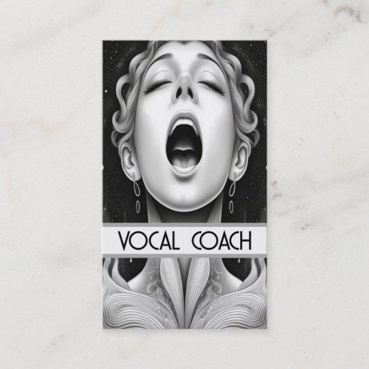 Vocal Coach Visitekaartje (Voorkant)
