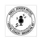 Vocal Coach Voice Bedrijfsnaam Locatie URL E-mail Zelfinktende Stempel (Design)