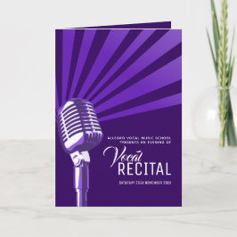 Vocal musical overw avond paarse microfoon programma