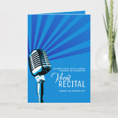 Vocal musical Overweging avond blauwe microfoon Programma (Voorkant)