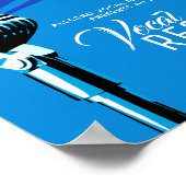 Vocal overw klassiek poster voor microfoonmuziek b (Hoek)