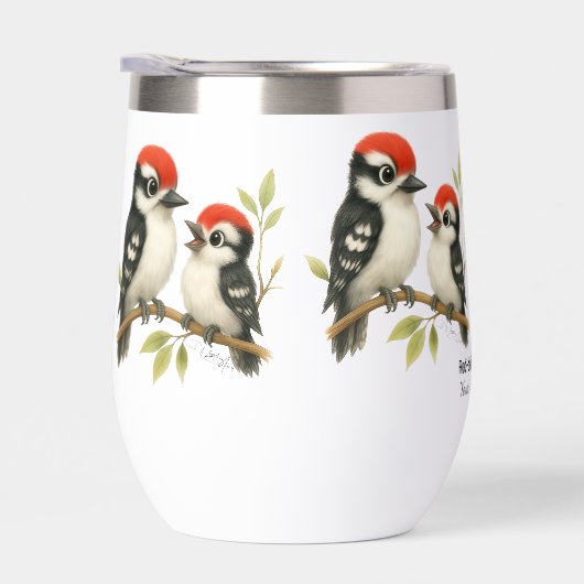 Vocale roodbuikspecht (Rechts)