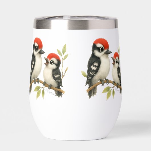 Vocale roodbuikspecht (Achterkant)