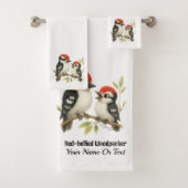 Vocale roodbuikspecht bad handdoek (Insitu)