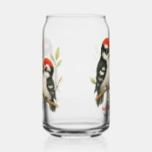 Vocale roodbuikspecht blikvorm glas (Rechts)