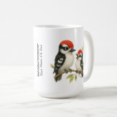 Vocale roodbuikspecht koffiemok (Voorkant rechts)