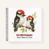 Vocale roodbuikspecht notitieboek (Voorkant)
