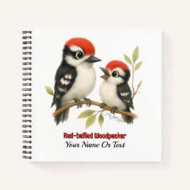 Vocale roodbuikspecht notitieboek