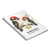 Vocale roodbuikspecht notitieboek (Rechterzijde)