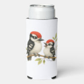 Vocale roodbuikspecht seltzer blikjeskoeler (Seltzer Achterkant)