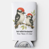 Vocale roodbuikspecht seltzer blikjeskoeler (Voorkant)