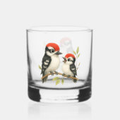 Vocale roodbuikspecht whisky glas (Achterkant)