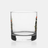 Vocale roodbuikspecht whisky glas (Links)