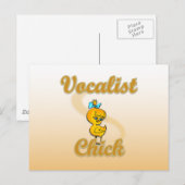 Vocalist Chick Briefkaart (Voorkant / Achterkant)