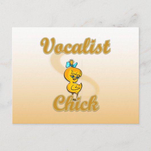 Vocalist Chick Briefkaart (Voorkant)