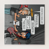 Vocalist Music Humor Funny Pun Jigzaag Puzzle Legpuzzel (Horizontaal)