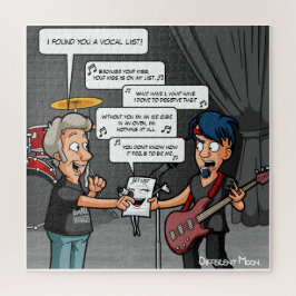 Vocalist Music Humor Funny Pun Jigzaag Puzzle Legpuzzel