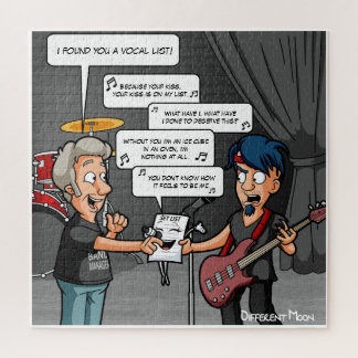 Vocalist Music Humor Funny Pun Jigzaag Puzzle Legpuzzel