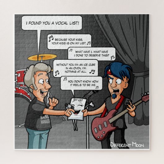 Vocalist Music Humor Funny Pun Jigzaag Puzzle Legpuzzel (Verticaal)