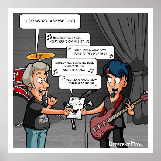 Vocalist Music Humor Funny Pun Poster (Voorkant)