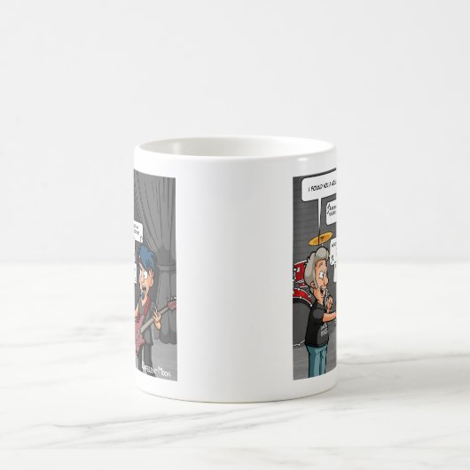 Vocalist Muziek Humor Funny Pun Coffee Mok (Center)