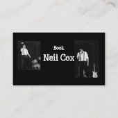 Vocalist Neil Cox Visitekaartje (Achterkant)