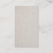 Vocalist Singer Musical Clef Logo Linen Music Visitekaartje (Achterkant)