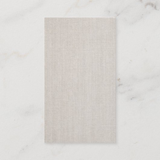 Vocalist Singer Musical Clef Logo Linen Music Visitekaartje (Achterkant)