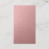 Vocalist Singer Musical Clef Logo Roos Gold Music Visitekaartje (Achterkant)