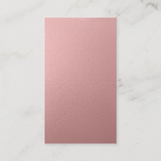 Vocalist Singer Musical Clef Logo Roos Gold Music Visitekaartje (Achterkant)