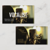 Vocalist, Singer, uitvoerder Visitekaartje (Voorkant / Achterkant)