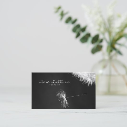 Vocalist Visitekaartje Paardenbloem Closeup (Staand voorkant)